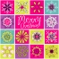 Merry Christmas colorful snowflakes vectors
