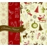 Red green and white Christmas decorative patterns