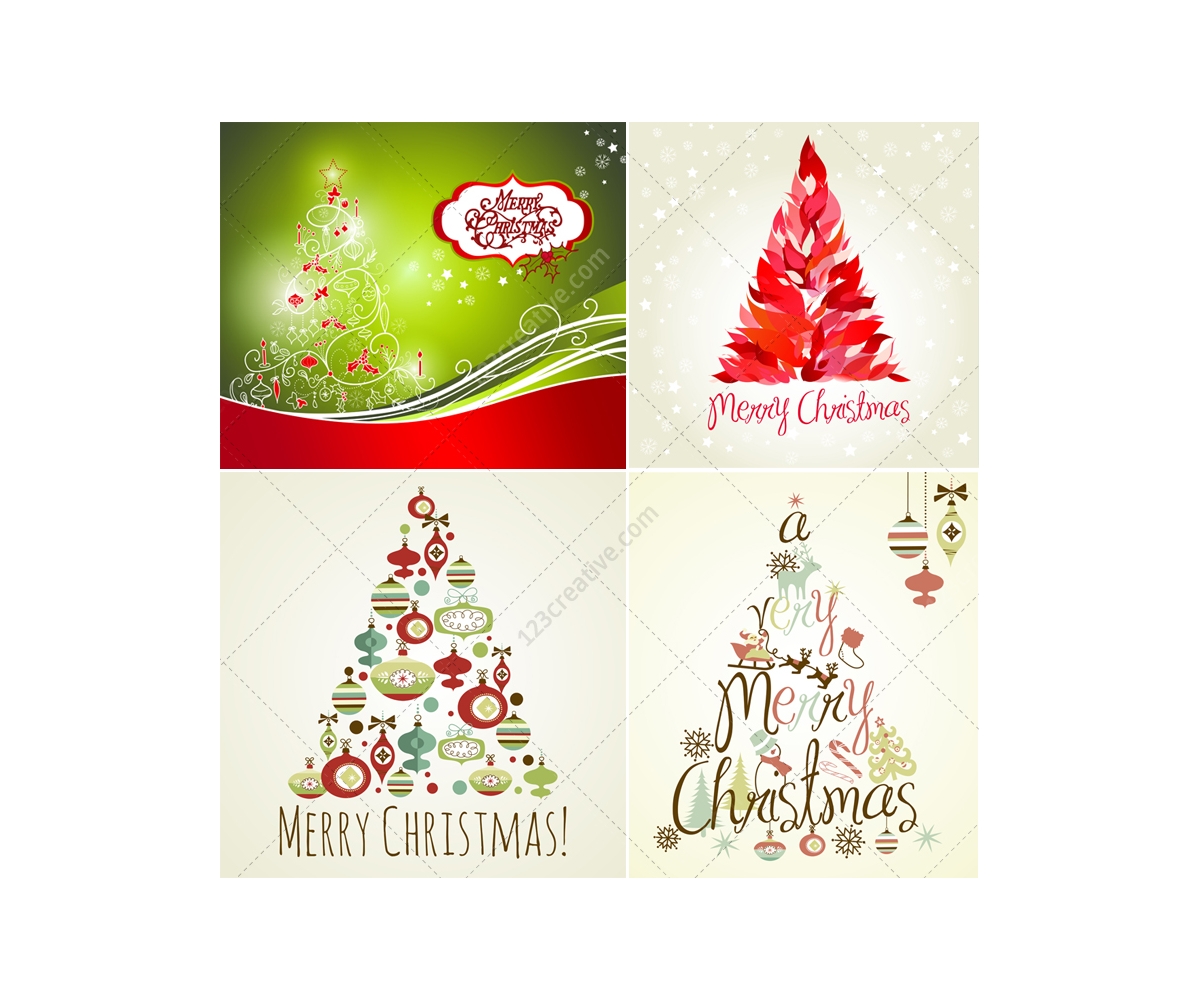 Christmas tree vectors