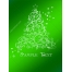 Green ornamental Christmas tree vector