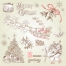 Christmas motives sketch vectors, Santa, sledge, tree