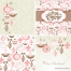 Merry Christmas vintage patterns and backgrounds