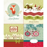 Nice Christmas card vectors