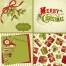 Traditional green and red Christmas cards vectors