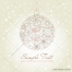Soft decorative Christmas ball of snowflakes vectors