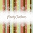 Retro Merry Christmas card with snowflakes and stripes background vectors