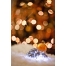 Christmas ball background with bokeh lights