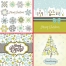 Winter and Christmas vector motives in soft colours