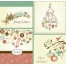 Christmas cards vectors in soft pastel colours