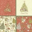 Hand-drawn Christmas cards and patterns vectors