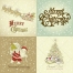 Hand-drawn Christmas cards vectors