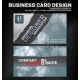 Bokeh business card design for artist, writer, musician, designer