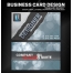 Bokeh business card design for artist, writer, musician, designer
