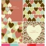 Valentine cards and patterns with hearts in many colours