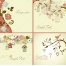 Vintage and retro cute floral vectors for Valentine's day