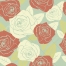 Vintage and retro rose pattern for Valentine's day