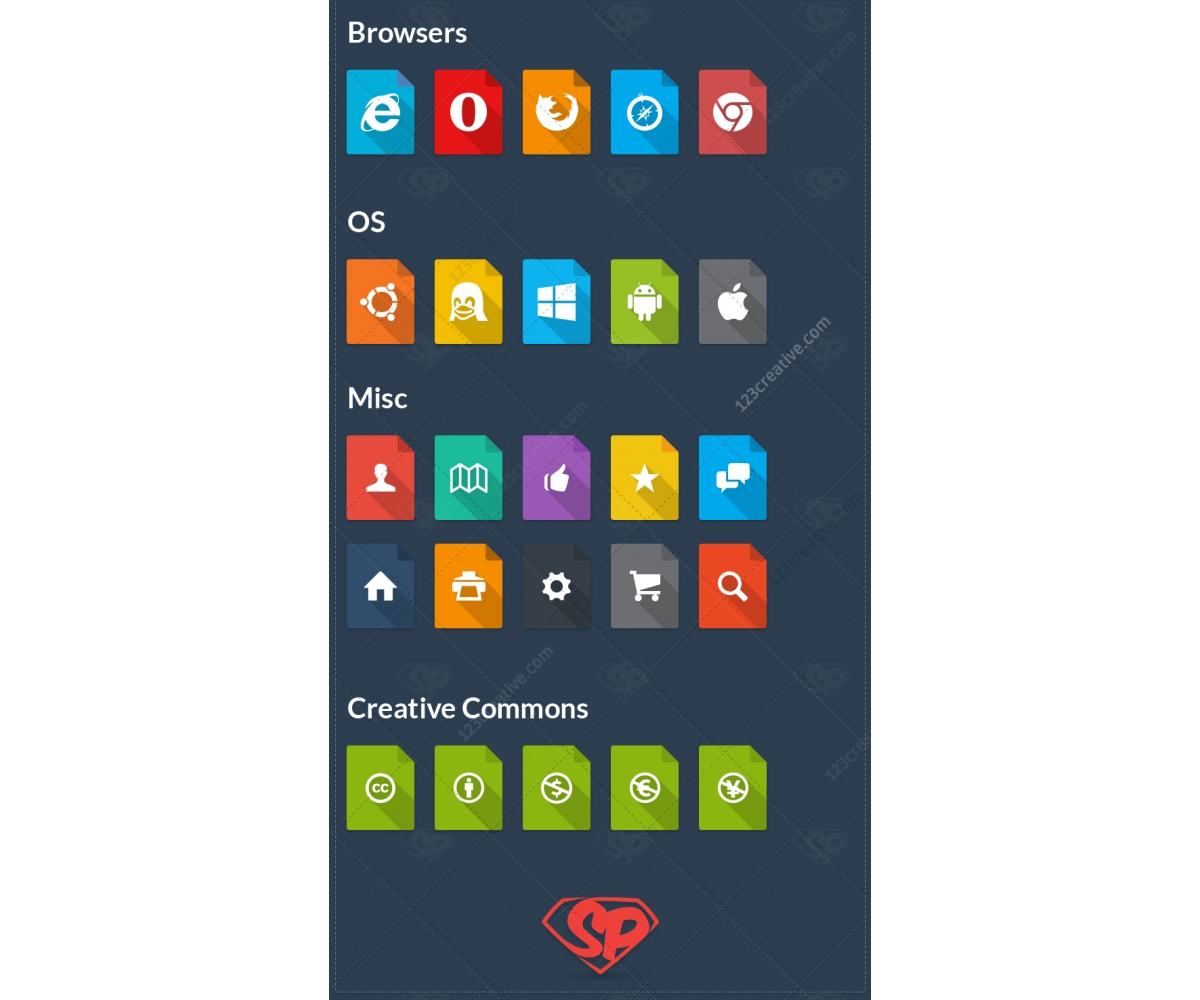 flat icons