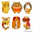 cute owl vectors, cartoon owls