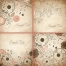 Vintage floral vector backgrounds and invitation cards
