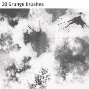 Grunge brushes for Photoshop