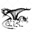 Sketch Dragon vectors collection