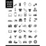 Online store icons, shopping store categories icons, online shop icon set