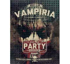 Horror Flyer template design PSD