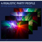 realistic party people backgrounds, disco photo background