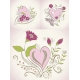 Beautiful Valentine heart vectors for greeting cards, hand drawing heart vectors