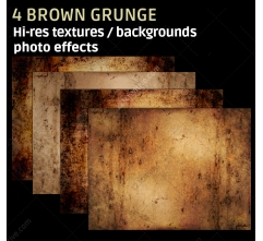 4 Brown grunge textures (high resolution)