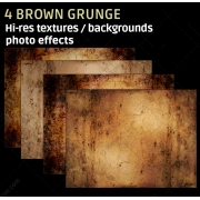 4 Brown grunge textures (high resolution)