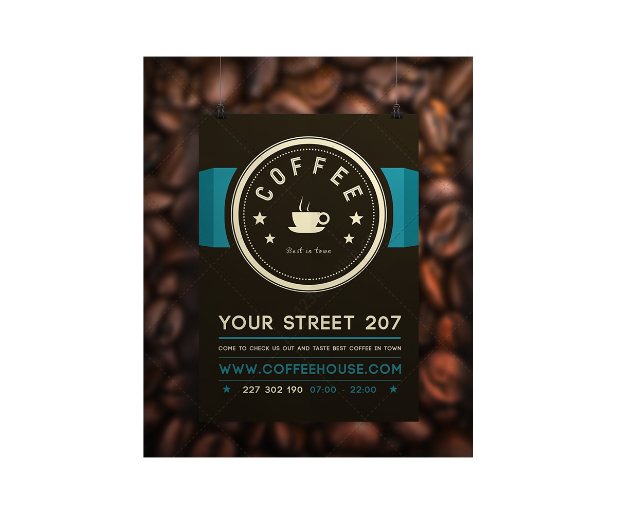Flyer psd free cafe Download Free