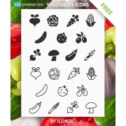 Vegetables icons free download, vegetables icon pack free, Flat vegetables icons vector free