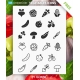 Vegetables icons free download, vegetables icon pack free, Flat vegetables icons vector free