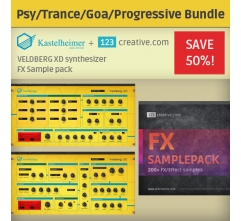 Psytrance / Trance / Goa / Progressive Bundle: Virtual analog synthesizer + FX samples