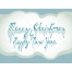 Merry Christmas and Happy New Year lettering - Christmas Greeting card illustrations