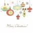 4 Retro Christmas card vector illustrations