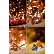 vintage Christmas card backgrounds, Christmas bokeh backgrounds