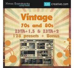 Vintage 70s and 80s presets for Z3ta+ 1.5 & Z3ta 2