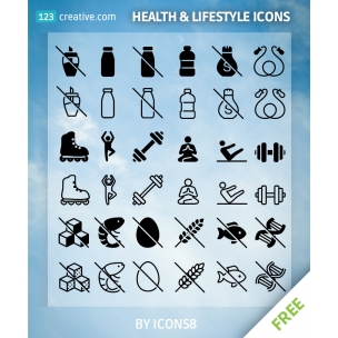 FREE Health & Lifestyle icons for download