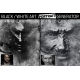 Black and white art portrait generator in Photoshop, modern black and white in photoshop