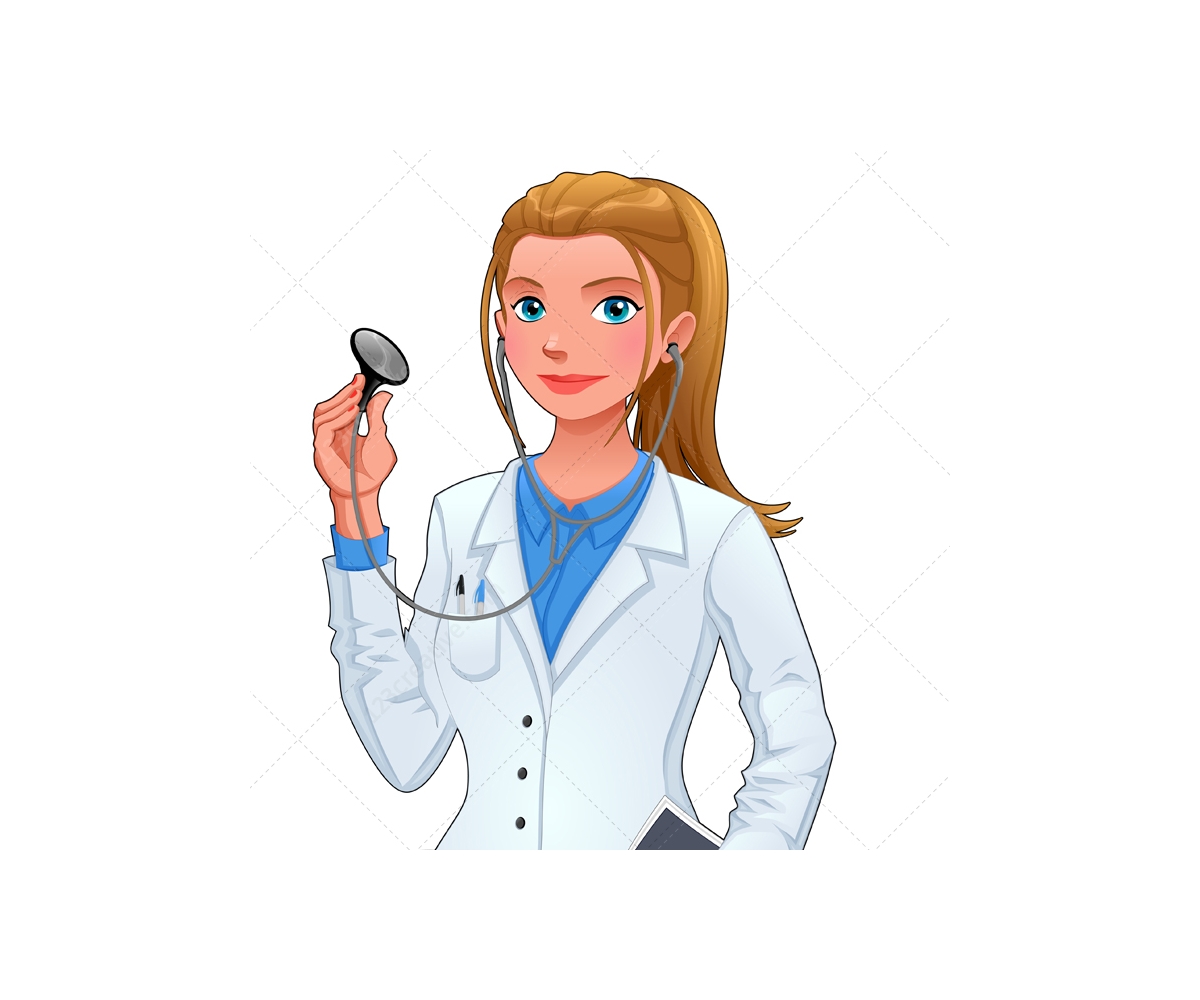 Doctor vector characters - man and woman. Medical man vector, cartoon doctor  vector graphics, medicine, hospital