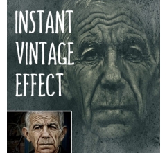 Instant Vintage Image Effect - Photoshop Template