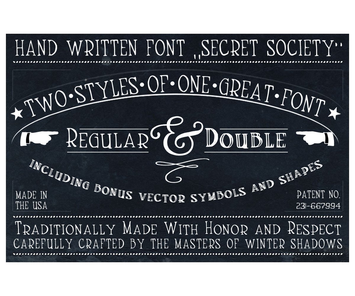 Handmade hand written font  family with old vintage 