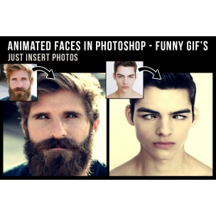 Funny Faces - Photoshop animated GIFs
