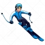 skier vector, skier boy vector graphics, skiing boy vector