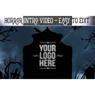 After Effects template - Horror Halloween intro animation, scary video