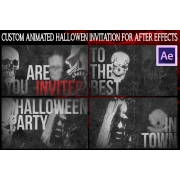 After Effects animation - Halloween party invitation video template
