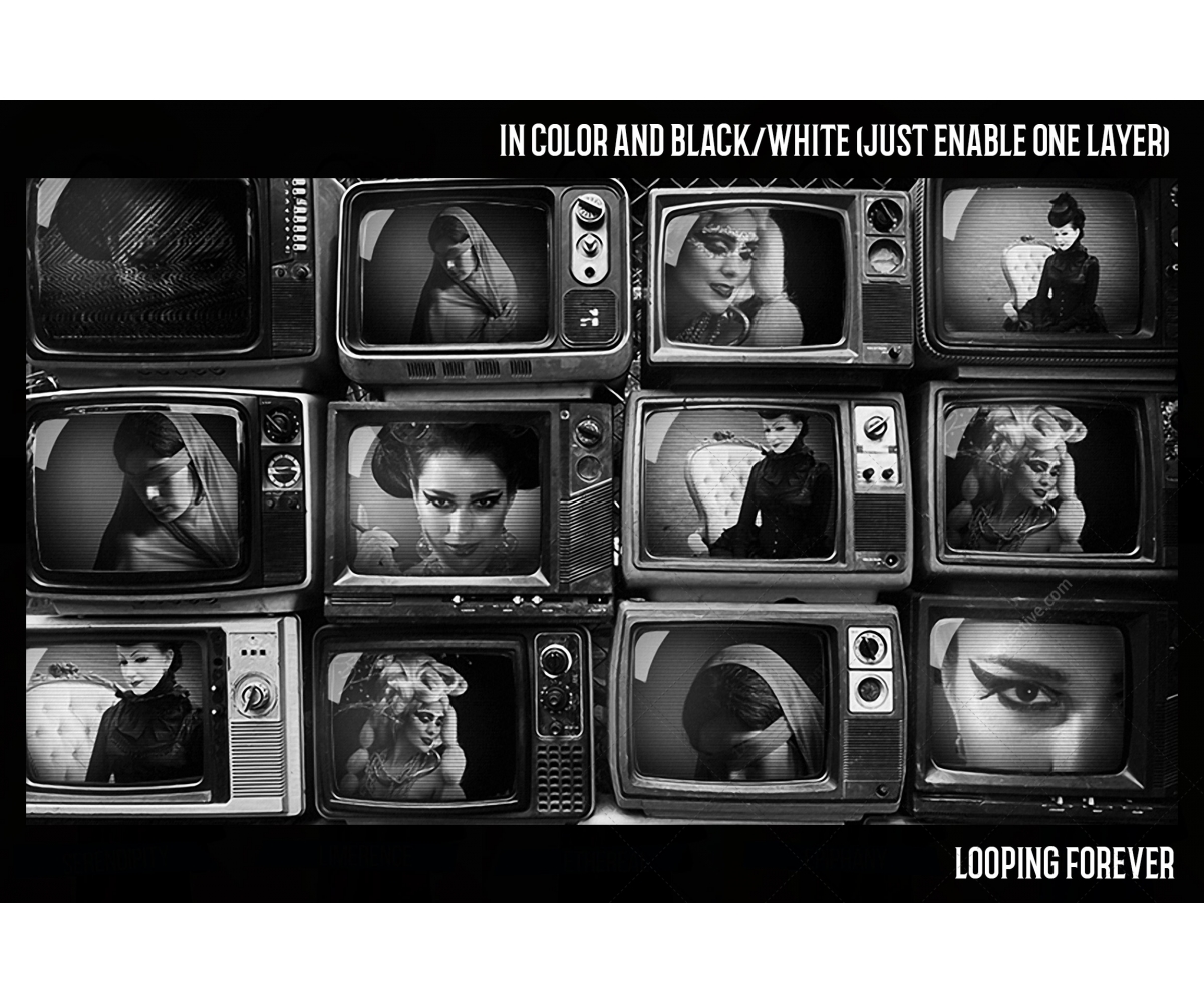 Animated GIF creator in Photoshop - Old TV video template by 123creative on Dribbble