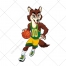 basketball mascot vector